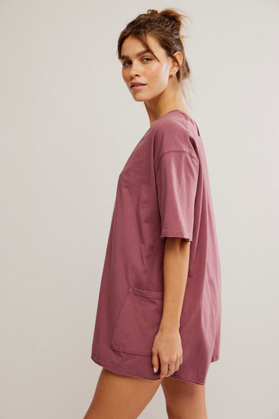 HOT SHOT TEE ROMPER CODDY in CLOVE