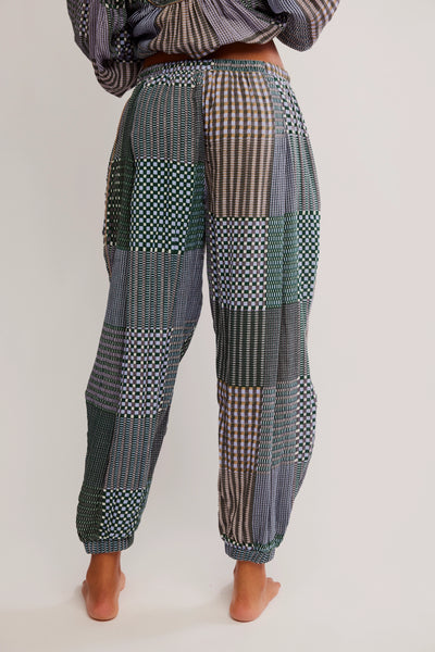 NIGHT AFTER NIGHT PJ PANT in Chambray Combo & Lemon Lime Combo