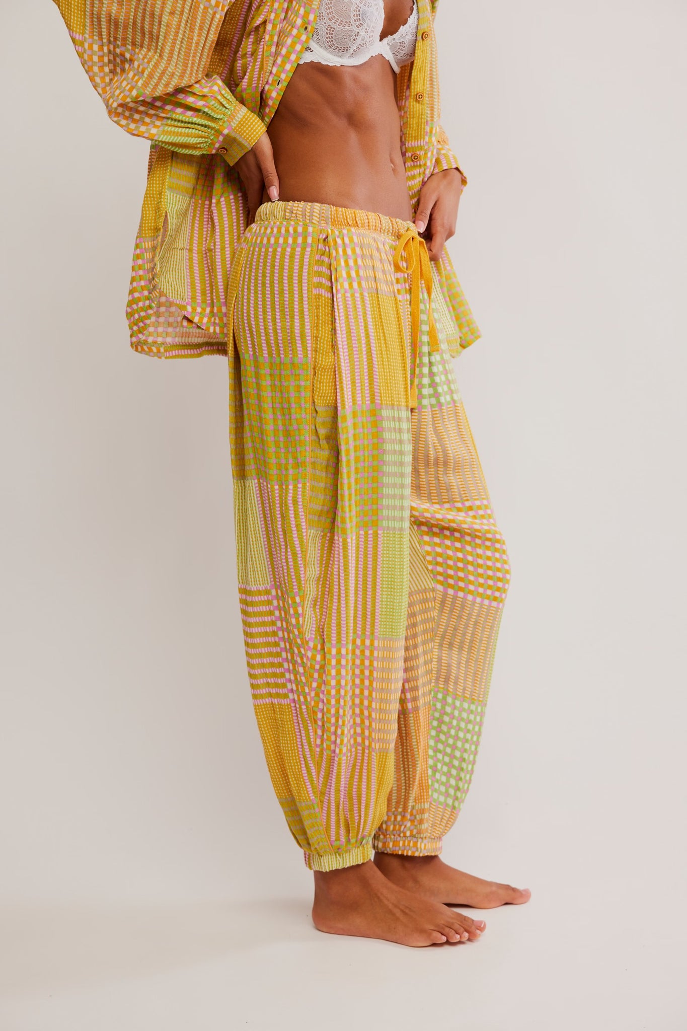 NIGHT AFTER NIGHT PJ PANT in Chambray Combo & Lemon Lime Combo