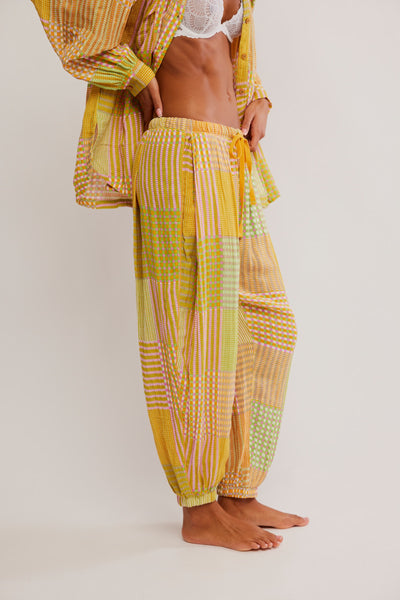 NIGHT AFTER NIGHT PJ PANT in Chambray Combo & Lemon Lime Combo