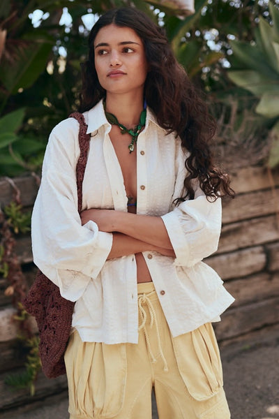 JUST LIKE ME SEERSUCKER in Coconut Milk & Banana Cream