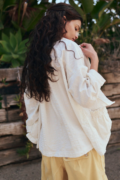 JUST LIKE ME SEERSUCKER in Coconut Milk & Banana Cream