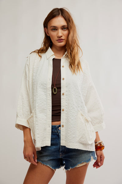 JUST LIKE ME SEERSUCKER in Coconut Milk & Banana Cream