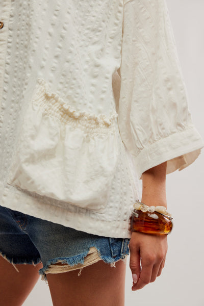 JUST LIKE ME SEERSUCKER in Coconut Milk & Banana Cream