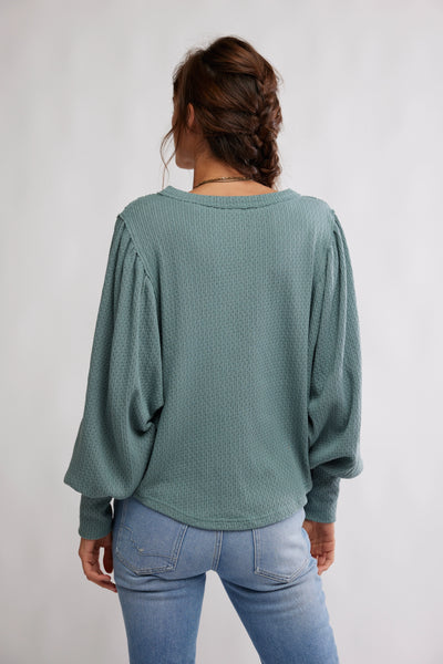 We The Free Quinn Knit Thermal in Jade Ash