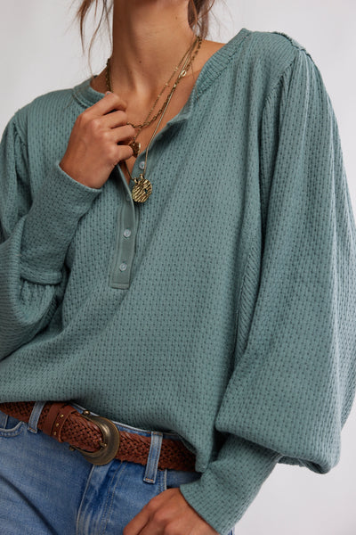 We The Free Quinn Knit Thermal in Jade Ash