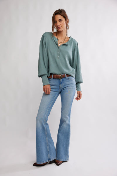 We The Free Quinn Knit Thermal in Jade Ash