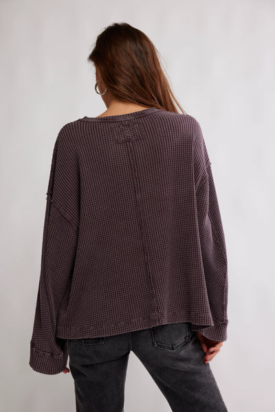DAWSON POCKET THERMAL in Chocolate Grape (dark purple)