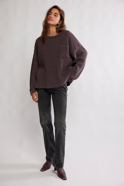 DAWSON POCKET THERMAL in Chocolate Grape (dark purple)