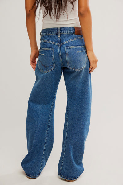 We The Free Fable Low-Rise Twisted Bowed Jeans