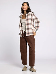 DAPHNE SHIRT in CEDAR COFFEE PLAID