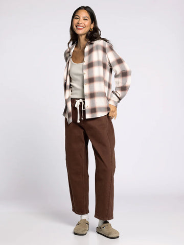 DAPHNE SHIRT in CEDAR COFFEE PLAID