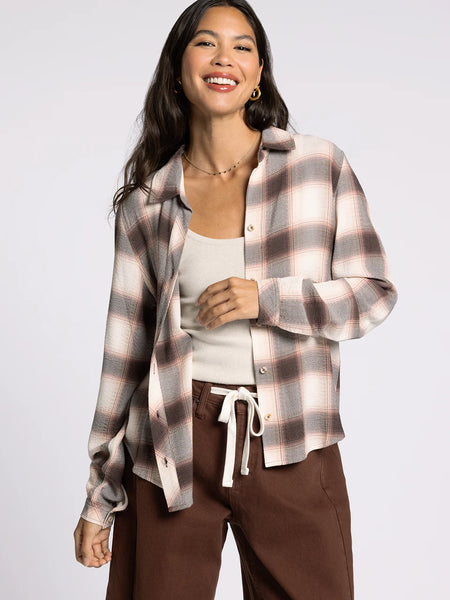 DAPHNE SHIRT in CEDAR COFFEE PLAID