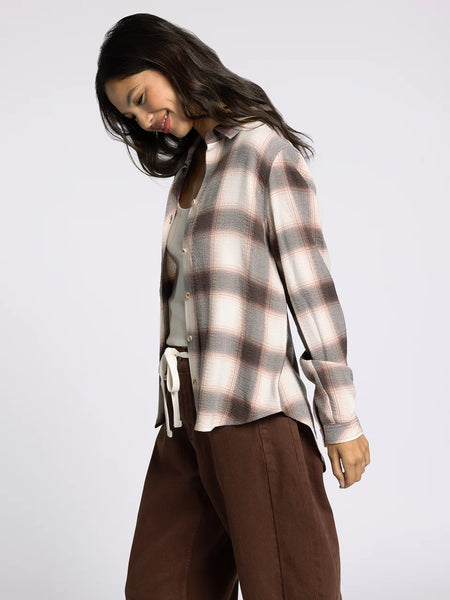 DAPHNE SHIRT in CEDAR COFFEE PLAID