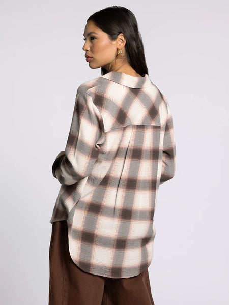 DAPHNE SHIRT in CEDAR COFFEE PLAID