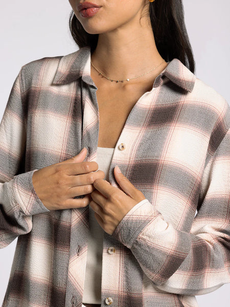 DAPHNE SHIRT in CEDAR COFFEE PLAID