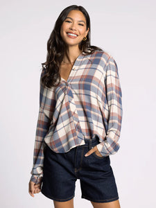 DAPHNE SHIRT in VINTAGE INDIGO PLAID