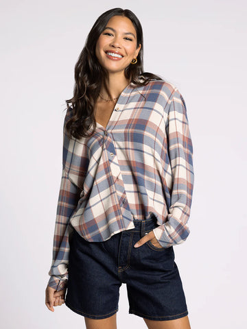 DAPHNE SHIRT in VINTAGE INDIGO PLAID