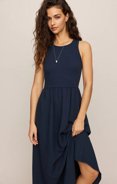 CHARLOTTE RIB MIDI DRESS