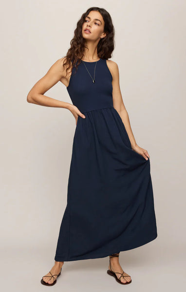 CHARLOTTE RIB MIDI DRESS