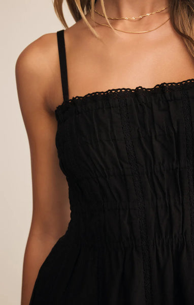 DANI EMBROIDERED MIDI DRESS