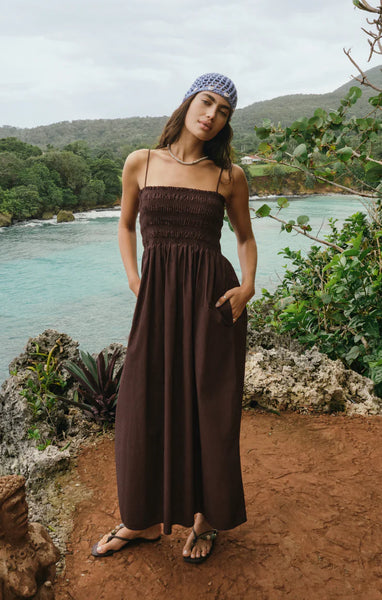 CORNELIA POPLIN MAXI DRESS