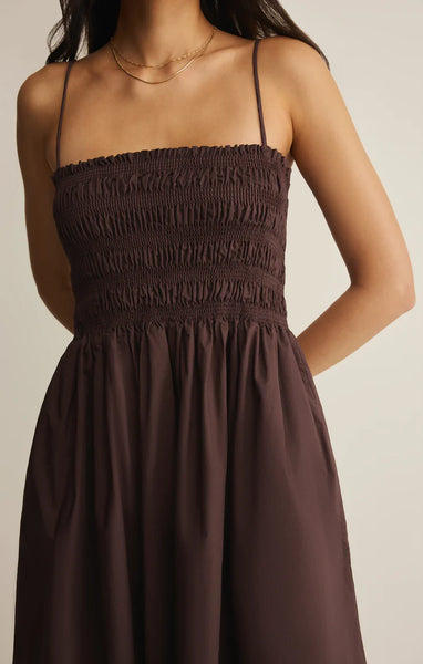 CORNELIA POPLIN MAXI DRESS