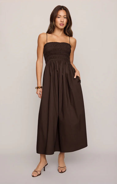 CORNELIA POPLIN MAXI DRESS