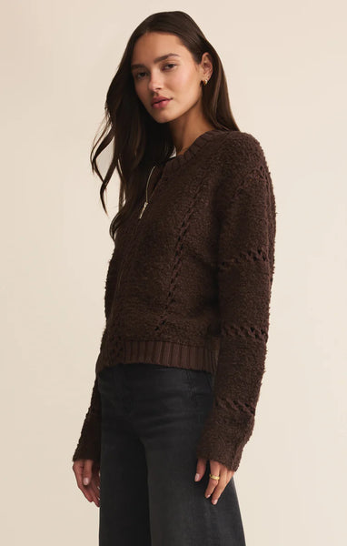SUNDANCE ZIP-UP SWEATER JACKET