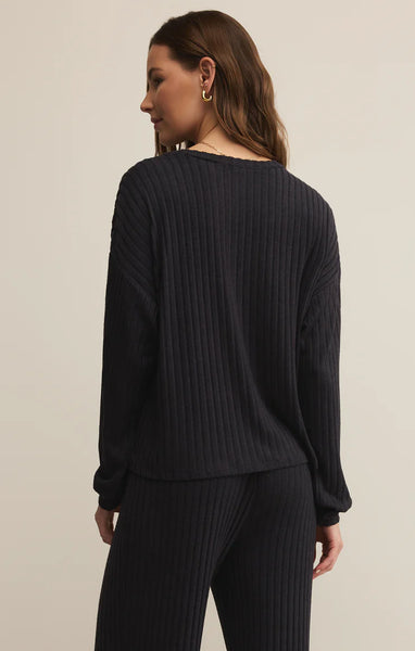 DAYDREAM RIB LONG SLEEVE TOP
