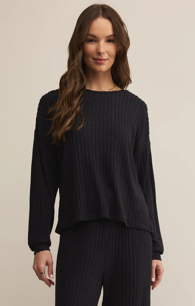 DAYDREAM RIB LONG SLEEVE TOP