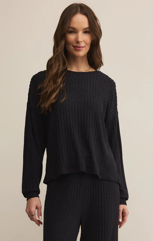 DAYDREAM RIB LONG SLEEVE TOP