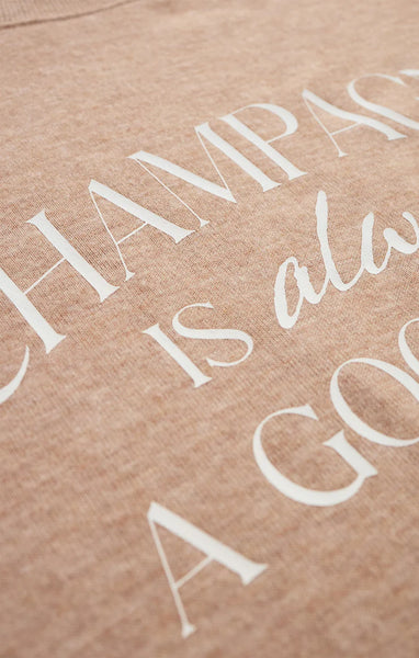 CHAMPAGNE LONG SLEEVE TOP