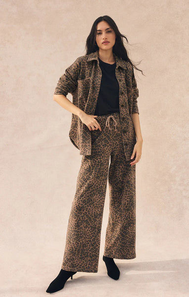 HUNTER KNIT LEOPARD PANT