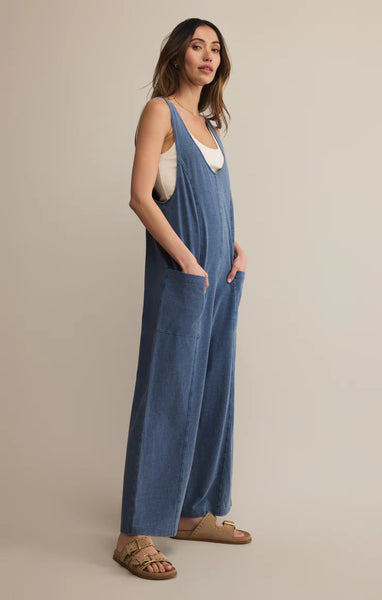 EVERYDAY JERSEY DENIM JUMPSUIT
