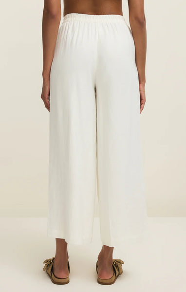 SCOUT LINEN PANT~~ WHITE~~SIZE XS LEFT~~FINAL SALE