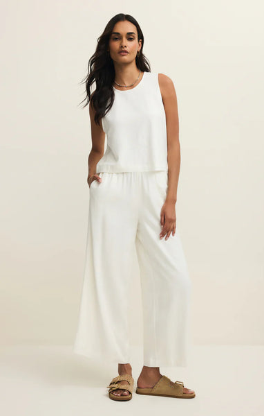 SCOUT LINEN PANT~~ WHITE~~SIZE XS LEFT~~FINAL SALE