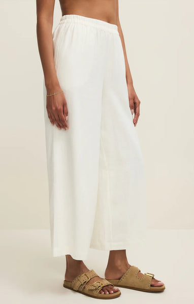 SCOUT LINEN PANT~~ WHITE~~SIZE XS LEFT~~FINAL SALE