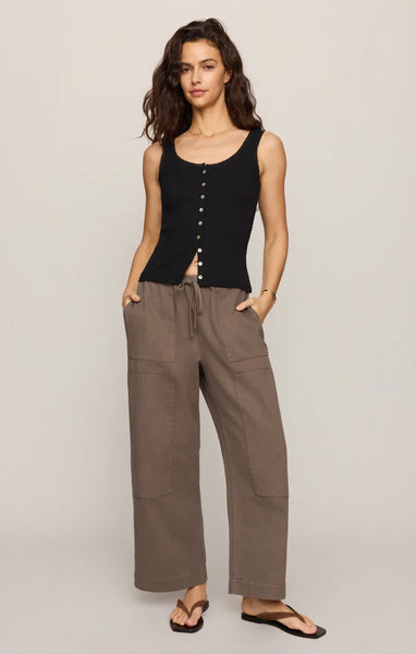 KIT TWILL CARPENTER PANT in PEBBLE COAST