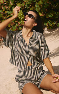 MONACO CROCHET BUTTON UP