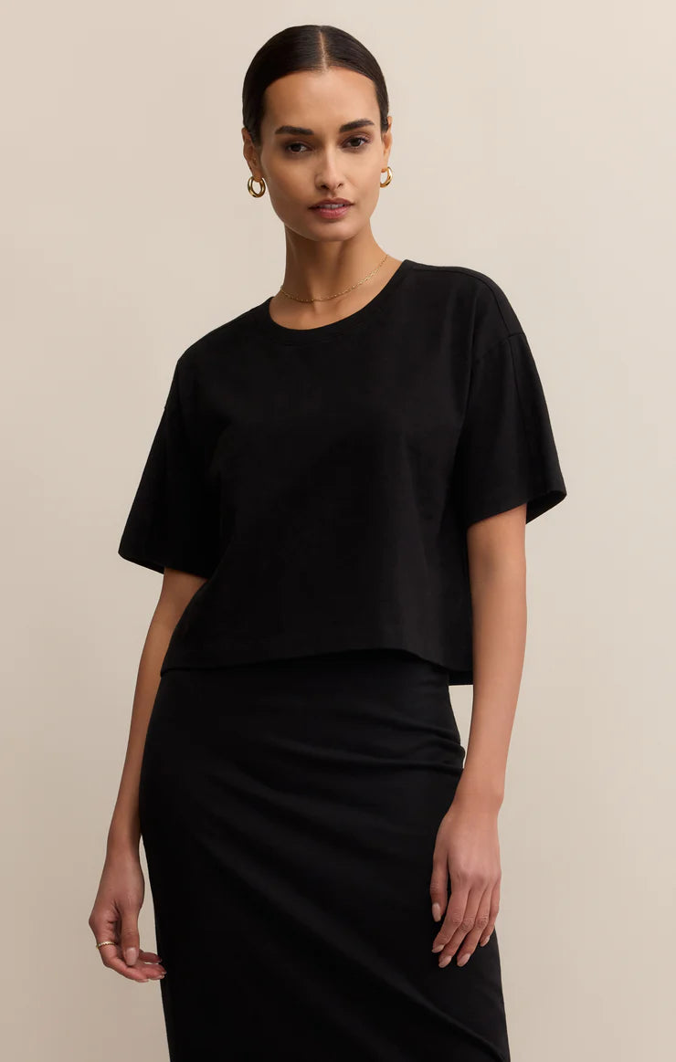 ON THE GO COTTON JERSEY TEE