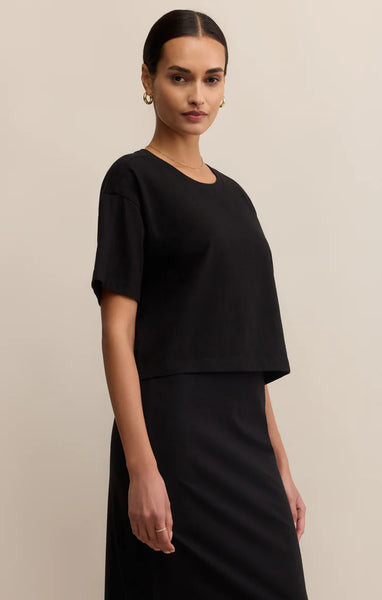 ON THE GO COTTON JERSEY TEE