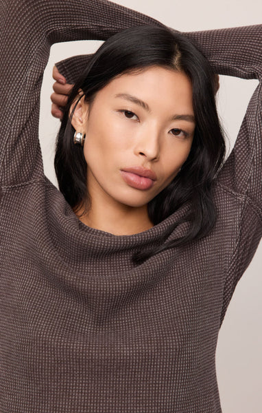 ARLET MINI THERMAL TOP~~DARK CHOCOLATE