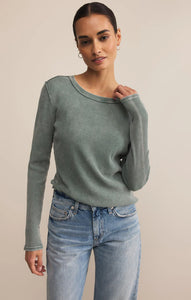 ARLET MINI THERMAL TOP in HUNTER GREEN