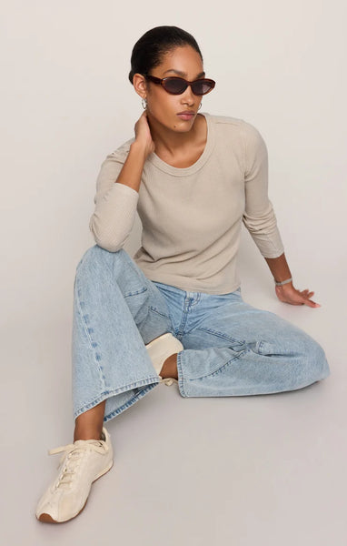 ARLET MINI THERMAL TOP~~SOFT ECRU