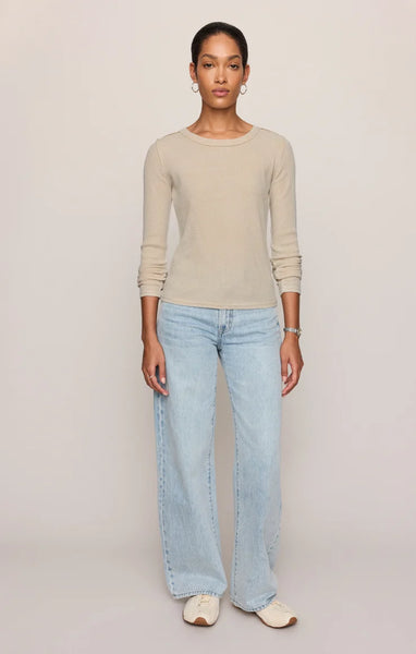 ARLET MINI THERMAL TOP~~SOFT ECRU