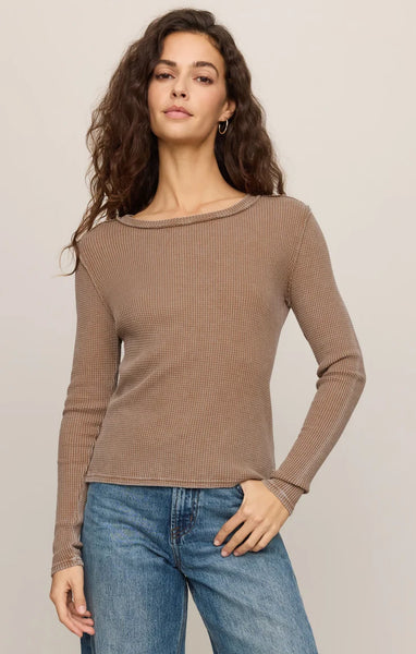 ARLET MINI THERMAL TOP~~SADDLE SUEDE