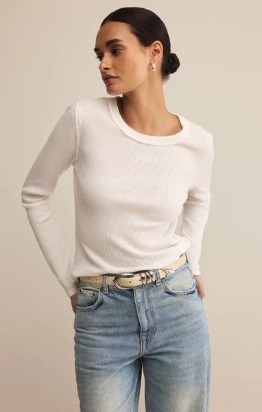 ARLET MINI THERMAL TOP in WHITE