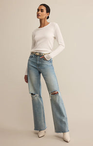 ARLET MINI THERMAL TOP in WHITE