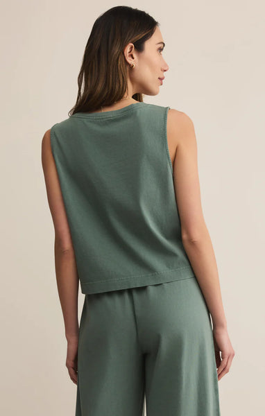 SLOANE V-NECK COTTON JERSEY TOP